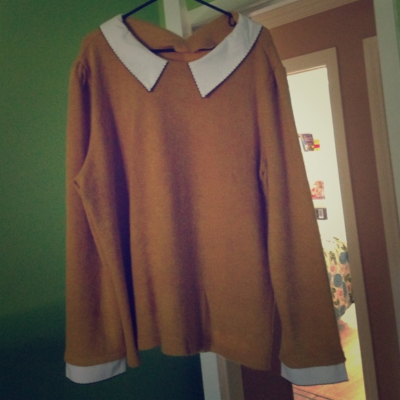 Modcloth Yellow Collared Shirt Size 2X
