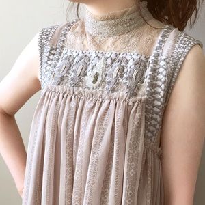 Free people embroidery high neck dress