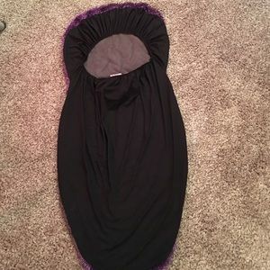 Purple shag seat cover