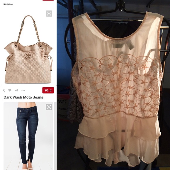 Sheer pink blouse with Ruffles