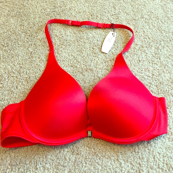 Victoria's Secret Red Halter Bra - 34B! NWT!