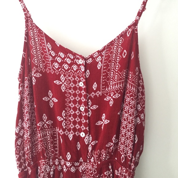 red pattern romper - Picture 2 of 3