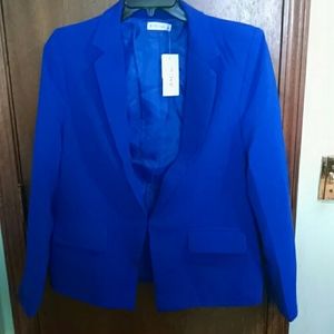 Bright blue blazer