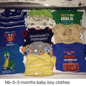 Nb-0-3 baby boy clothes!! Great condition