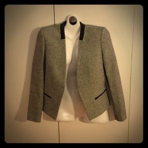 Sold! Collarless Black and White Jacket