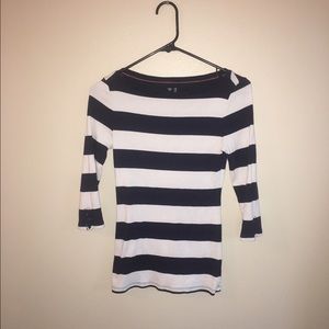 Striped Boat Neck Shirt