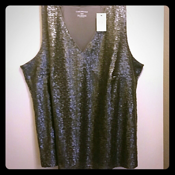 Grey sequined top