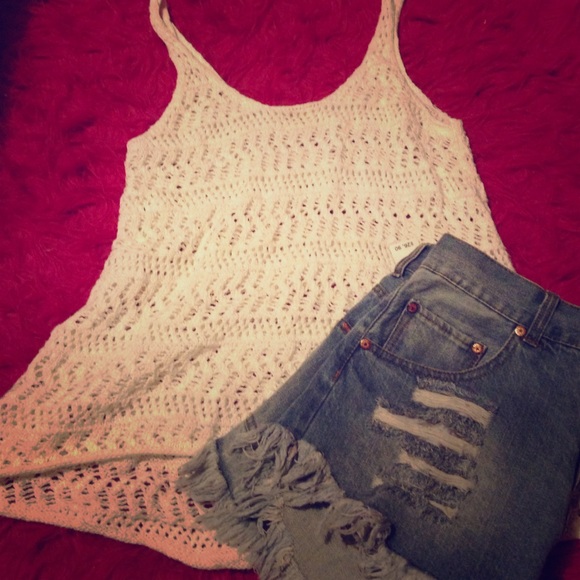 Hollister crochet tank! 💜