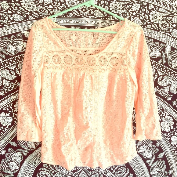 Cute Boho Peach Top