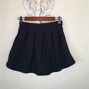 Pleated Navy Skort
