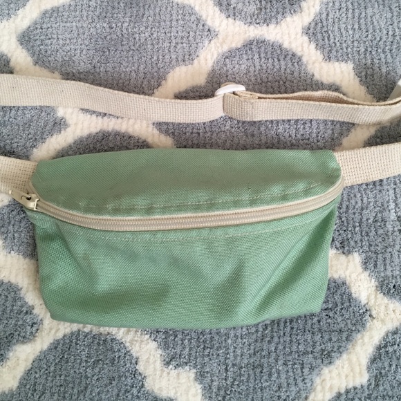 American Apparel mint green fanny pack