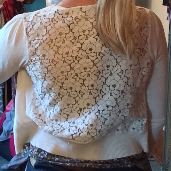 F21 Laceback sweater