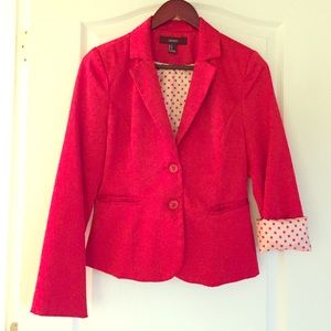 Forever 21 Fitted Red Blazer