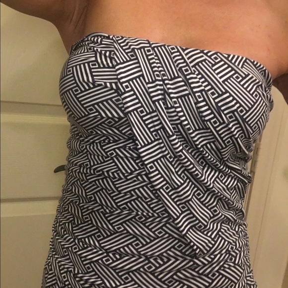 Geo Navy Mariah Ruched Jumpsuit - Picture 3 of 3