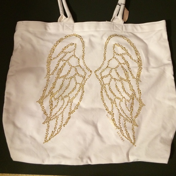 NWT VICTORIA'S SECRET ANGEL WINGS STUDDED TOTE
