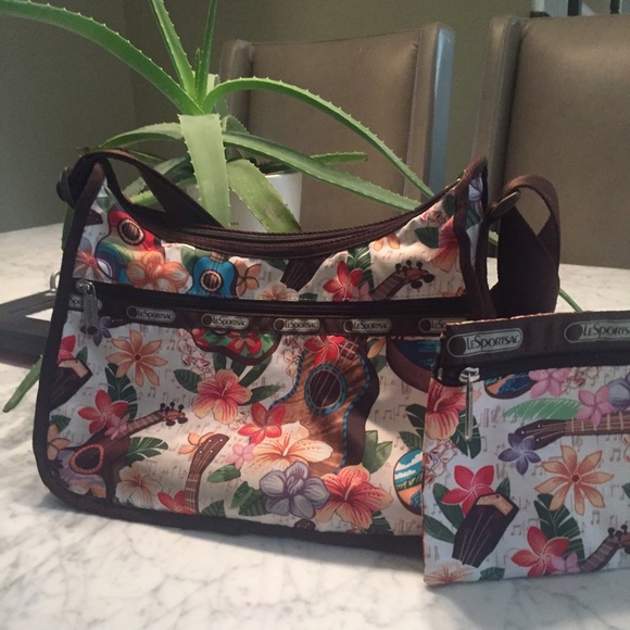 Rare Ukulele Classic Le Sportsac Medium Hobo