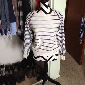 Cream and lace sweater