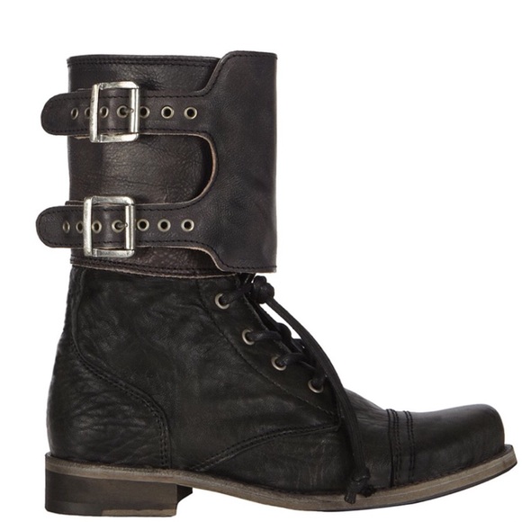 All Saints Distressed Damisi Combat Boots