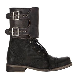 All Saints Distressed Damisi Combat Boots