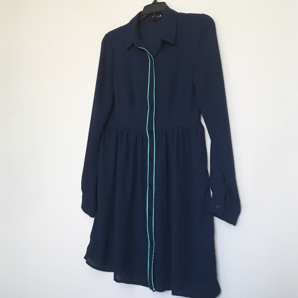 Forever 21 sheer long sleeve dress