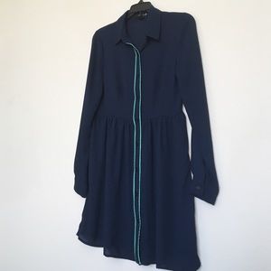 Forever 21 sheer long sleeve dress