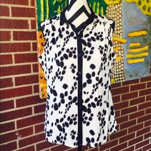 Worthington Petite Paw Print Top.