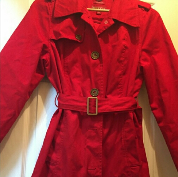 Red Trench coat