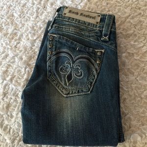 Rock Revival medium blue wash boot cut denim