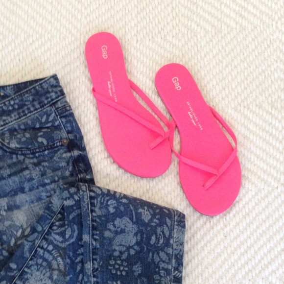 Pink flip flops