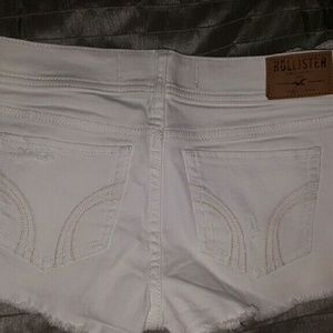 Hollister white shorts