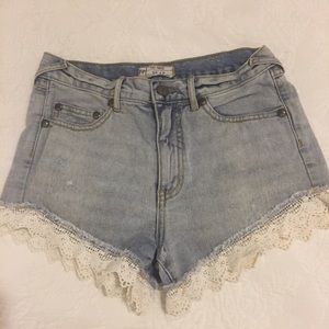 Free People Lacey Denim Cutoff Shorts 26