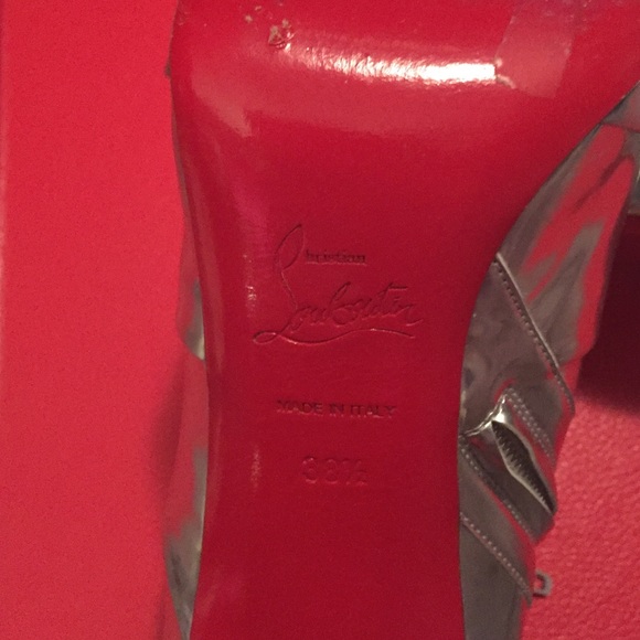 Christian Louboutin silver booties - Picture 3 of 4