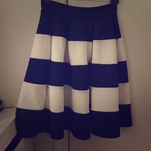 Black and white skirt from Francesca's