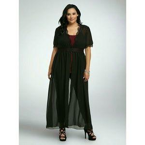 Torrid Lace Front Button Tunic