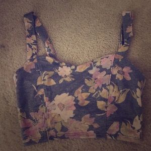 Floral crop top size XS