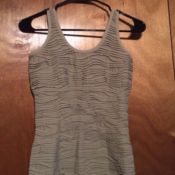 This is a beige M/L dress