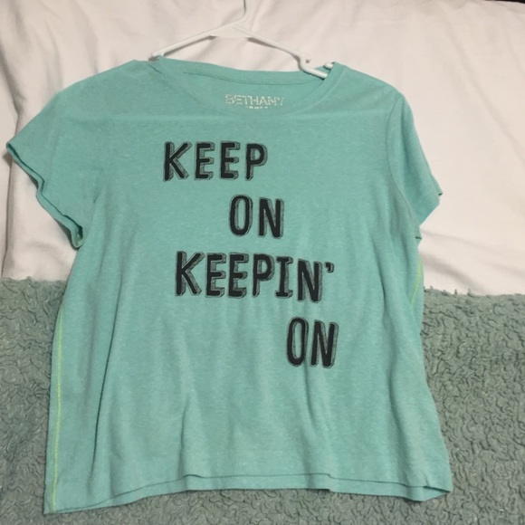 Bethany mota (Aeropostale) blue crop top - Picture 1 of 3