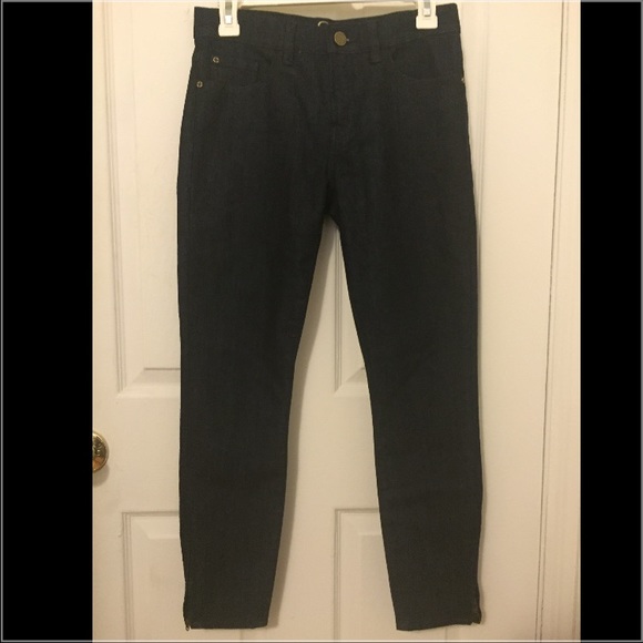 C Wonder Dark Wash Ankle Jeans with Zipper