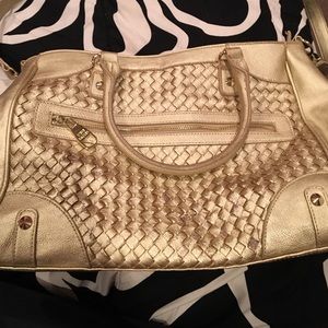 Gold Steve Madden Satchel Crossbody