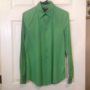 Men's Green Express Button Shirt