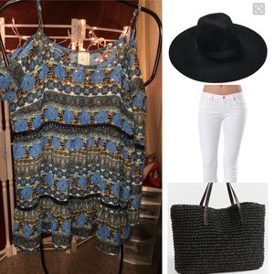 SOLD!!!! Cold shoulder peasant blouse.