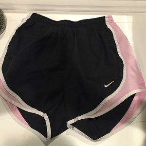 Women's black and pink nike shorts!