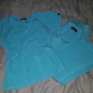 Petite Scrubs SET - teal blue