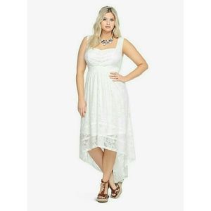 Lace hi lo dress