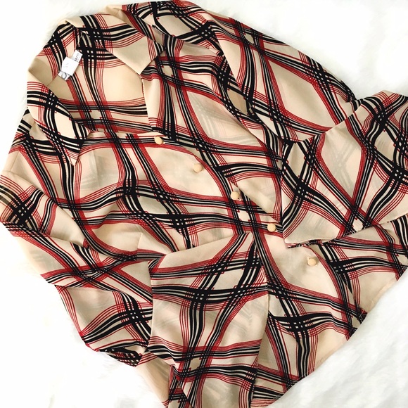 Dress Barn Tops - Dress Barn Button Down w/ Bell Sleeve Detail