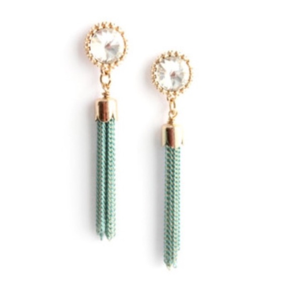 NWT Blue Tassel Earrings