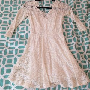 Abercrombie white lace dress