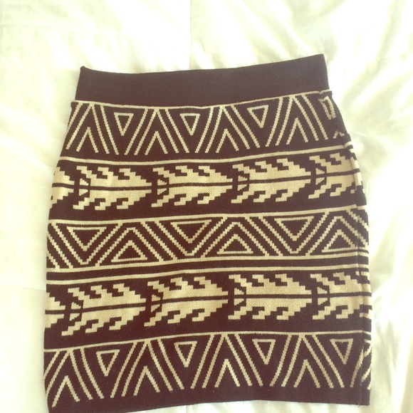 Aztec Bodycon Skirt