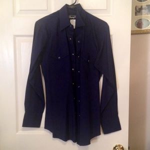 Men's Blue Button Shirt