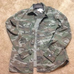 Camouflage Button Up